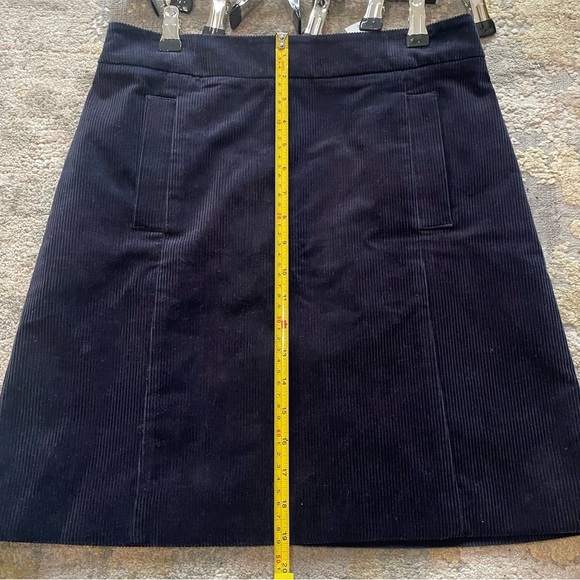 ANN TAYLOR FACTORY NWT Women’s Blue Velvet Skirt - Size 2 - Picture 4 of 5